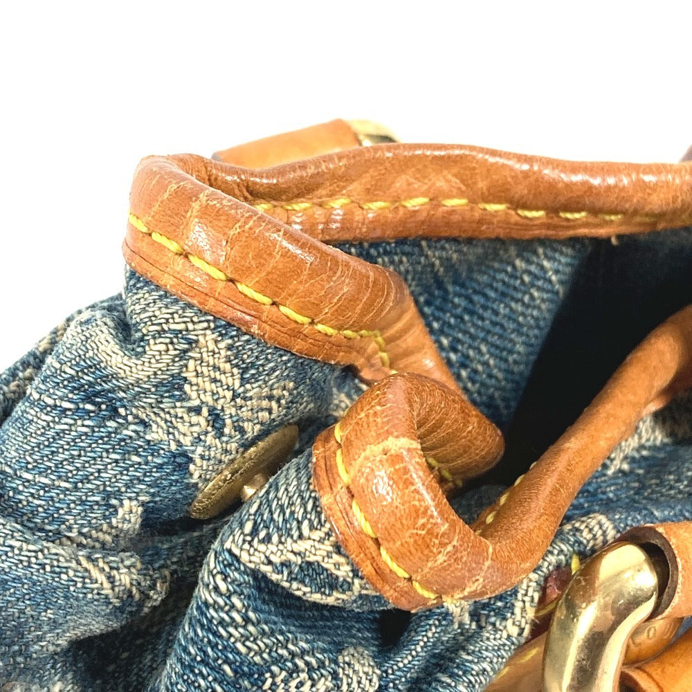 LOUIS VUITTON M95020 モノグラムデニム プリーティ カバン ミニバッグ ハンドバッグ モノグラムデニム レディース ブルー