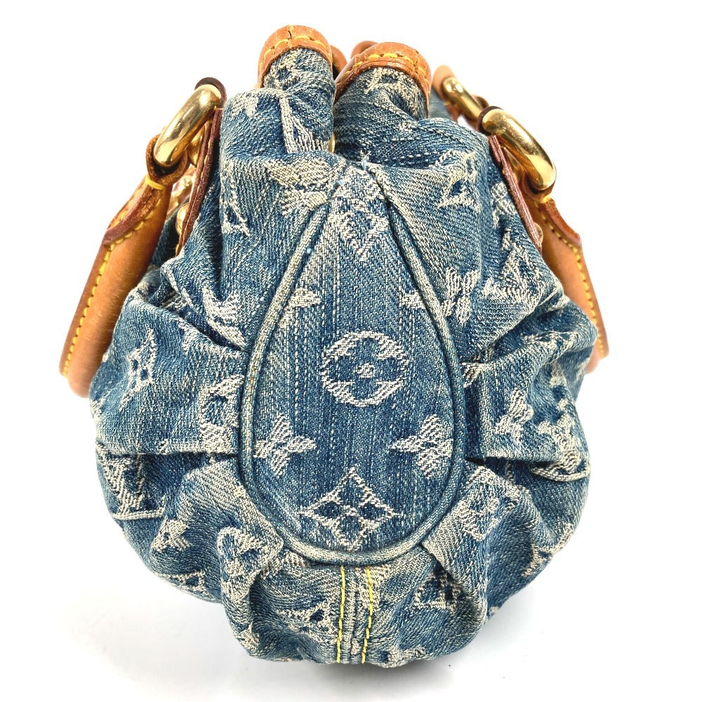 LOUIS VUITTON M95020 モノグラムデニム プリーティ カバン ミニバッグ ハンドバッグ モノグラムデニム レディース ブルー
