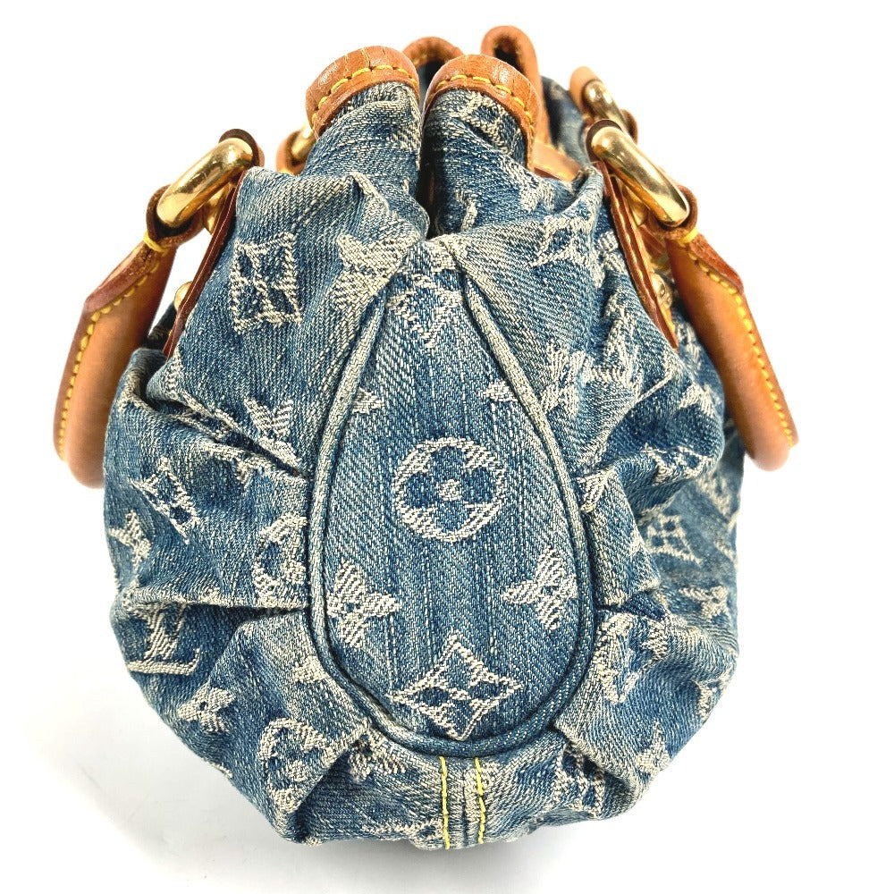 LOUIS VUITTON M95020 モノグラムデニム プリーティ カバン ミニバッグ ハンドバッグ モノグラムデニム レディース ブルー