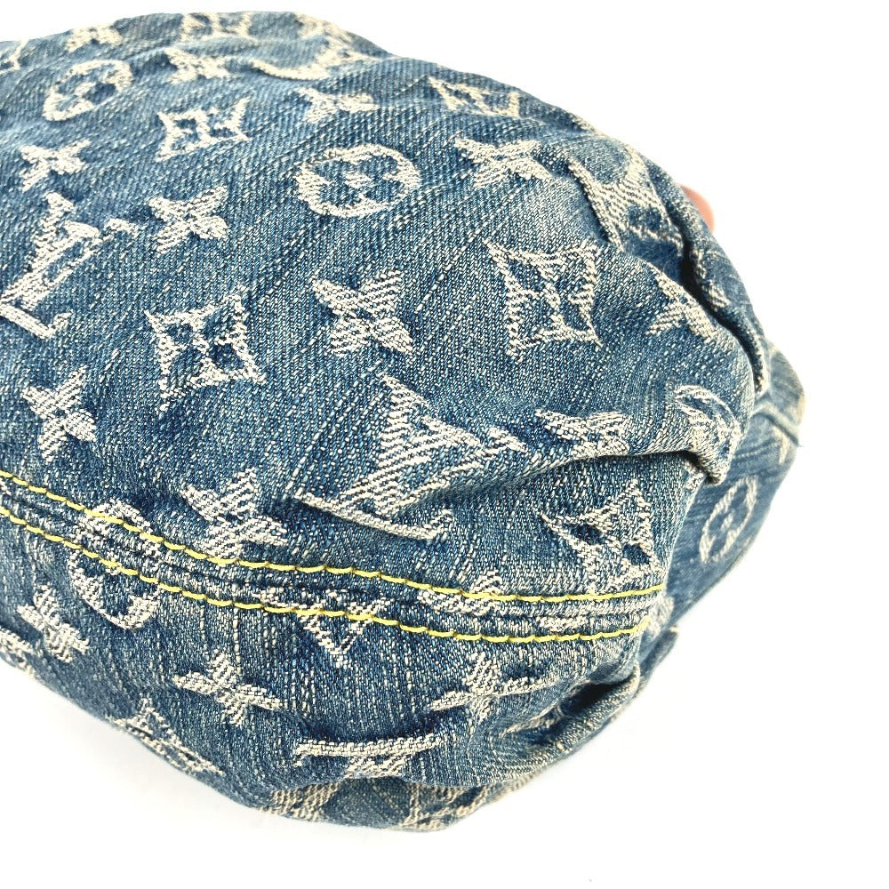 LOUIS VUITTON M95020 モノグラムデニム プリーティ カバン ミニバッグ ハンドバッグ モノグラムデニム レディース ブルー