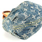 LOUIS VUITTON M95020 モノグラムデニム プリーティ カバン ミニバッグ ハンドバッグ モノグラムデニム レディース ブルー