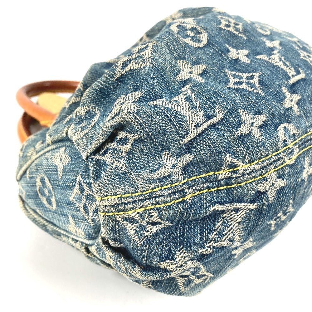 LOUIS VUITTON M95020 モノグラムデニム プリーティ カバン ミニバッグ ハンドバッグ モノグラムデニム レディース ブルー