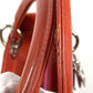 Dior Cannage Logo Lady Dior Ladydior Bag Tote Bag Handbag Enamel Women's Pink