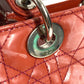 Dior Cannage Logo Lady Dior Ladydior Bag Tote Bag Handbag Enamel Women's Pink