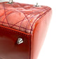 Dior Cannage Logo Lady Dior Ladydior Bag Tote Bag Handbag Enamel Women's Pink