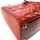 Dior Cannage Logo Lady Dior Ladydior Bag Tote Bag Handbag Enamel Women's Pink