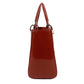 Dior Cannage Logo Lady Dior Ladydior Bag Tote Bag Handbag Enamel Women's Pink