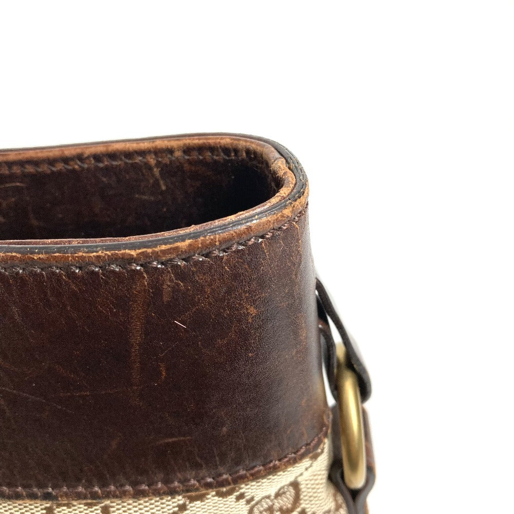 GUCCI 106251 GG ロゴ トートバッグ カバン 肩掛け ショルダーバッグ GGキャンバス/レザー ユニセックス ベージュ