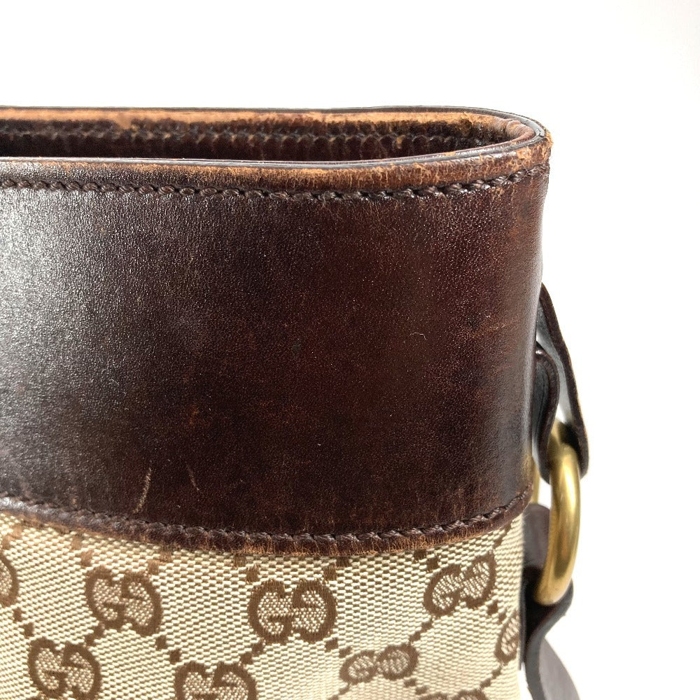 GUCCI 106251 GG ロゴ トートバッグ カバン 肩掛け ショルダーバッグ GGキャンバス/レザー ユニセックス ベージュ