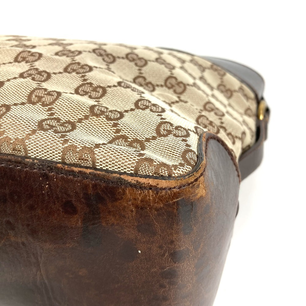 GUCCI 106251 GG ロゴ トートバッグ カバン 肩掛け ショルダーバッグ GGキャンバス/レザー ユニセックス ベージュ
