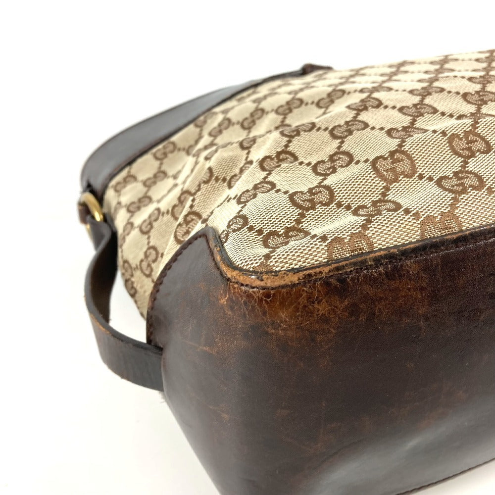 GUCCI 106251 GG ロゴ トートバッグ カバン 肩掛け ショルダーバッグ GGキャンバス/レザー ユニセックス ベージュ