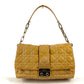 Dior Cannage Logo Chain Bag Shoulder Bag Handbag Flap Shoulder Bag Enamel Women's Beige
