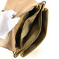 Dior Cannage Logo Chain Bag Shoulder Bag Handbag Flap Shoulder Bag Enamel Women's Beige