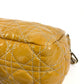 Dior Cannage Logo Chain Bag Shoulder Bag Handbag Flap Shoulder Bag Enamel Women's Beige