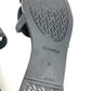 HERMES Shoes Aloha Logo Beach Sandals Flat Sandals Rubber Women's Black