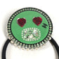 CHANEL 16K Heart CC Coco Mark Logo Hair Accessory Faux Pearl Hair Tie Plastic Unisex Black