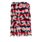 LOUIS VUITTON Graffiti Logo Stole Fringe Shawl Wool Unisex Red
