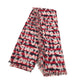 LOUIS VUITTON Graffiti Logo Stole Fringe Shawl Wool Unisex Red