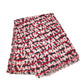 LOUIS VUITTON Graffiti Logo Stole Fringe Shawl Wool Unisex Red