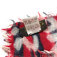 LOUIS VUITTON Graffiti Logo Stole Fringe Shawl Wool Unisex Red