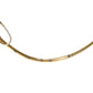 CARTIER Logo Trinity Glasses Eyewear Eyeglasses Metal Unisex Gold