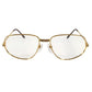 CARTIER Logo Trinity Glasses Eyewear Eyeglasses Metal Unisex Gold