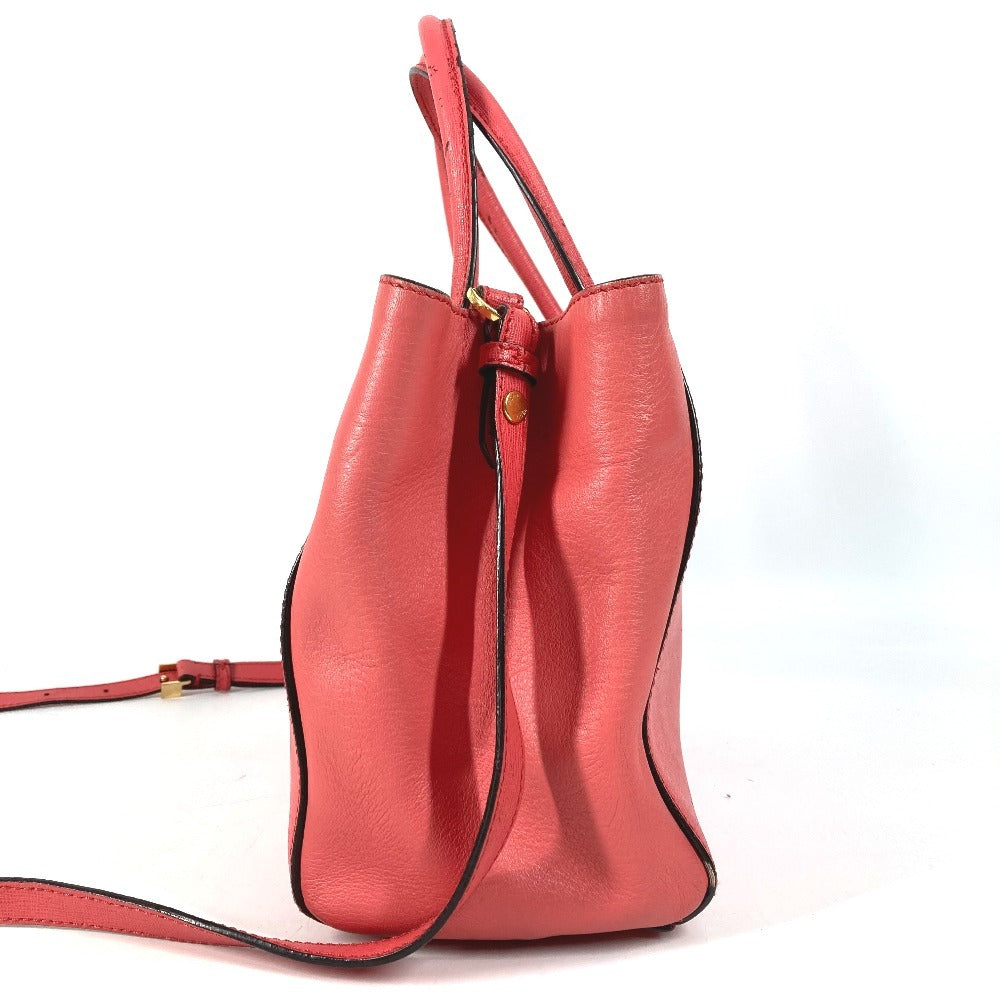 FENDI 8BH253 Petite Two Jours 2WAY Bag Shoulder Bag Crossbody Handbag Leather Women's Pink