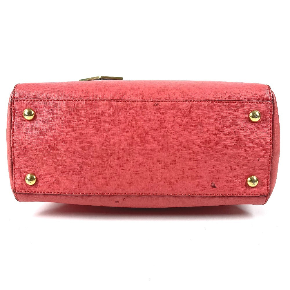 FENDI 8BH253 Petite Two Jours 2WAY Bag Shoulder Bag Crossbody Handbag Leather Women's Pink
