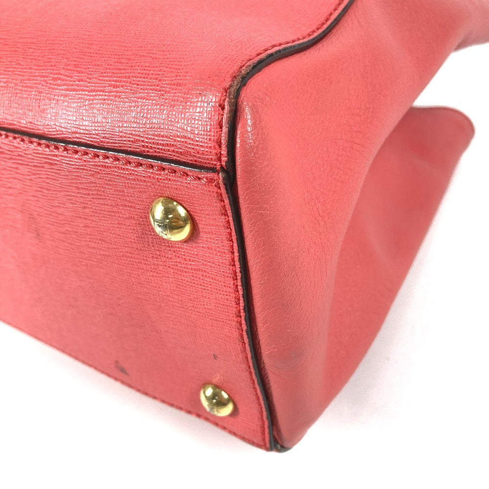 FENDI 8BH253 Petite Two Jours 2WAY Bag Shoulder Bag Crossbody Handbag Leather Women's Pink