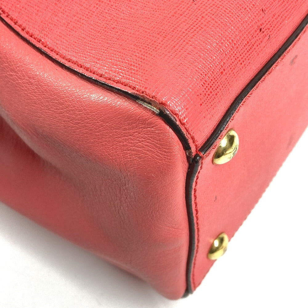 FENDI 8BH253 Petite Two Jours 2WAY Bag Shoulder Bag Crossbody Handbag Leather Women's Pink