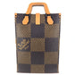 LOUIS VUITTON N40355 NIGOコラボ ダミエ ジャイアント LVスクエアード ミニトート 2WAYバッグ ハンドバッグ ショルダーバッグ カバン 斜め掛け トートバッグ ダミエキャンバス ユニセックス ブラウン