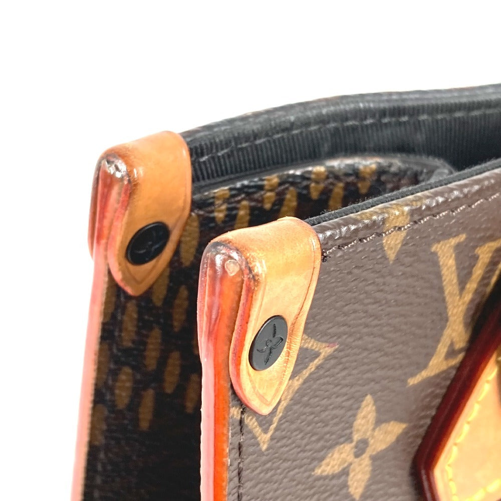 LOUIS VUITTON N40355 NIGOコラボ ダミエ ジャイアント LVスクエアード ミニトート 2WAYバッグ ハンドバッグ ショルダーバッグ カバン 斜め掛け トートバッグ ダミエキャンバス ユニセックス ブラウン