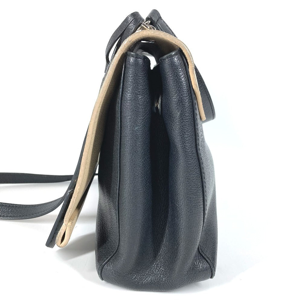 LOUIS VUITTON M50252 Bicolor Lockme Cartable Tote Bag, Shoulder Bag, Crossbody Bag, 2-Way Bag, Handbag, Leather, Women's, Black