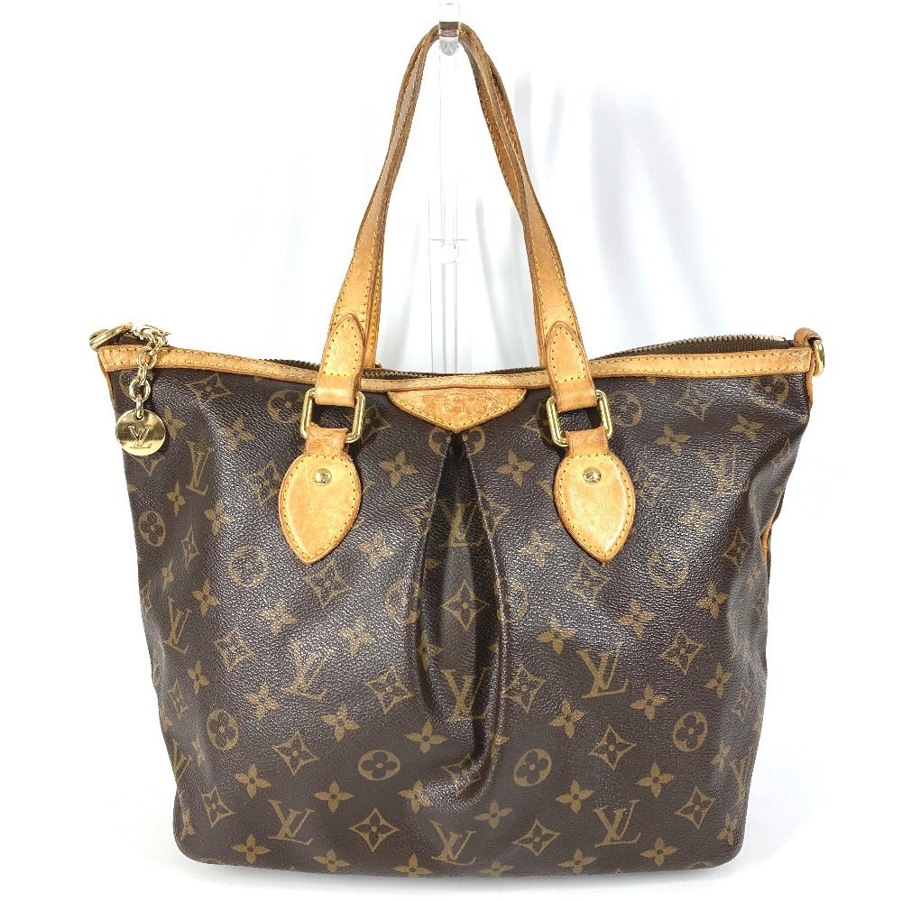LOUIS VUITTON M40145 Monogram Palermo PM Bag, Handbag/Shoulder Bag, Monogram Canvas, Brown, Unisex