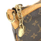 LOUIS VUITTON M40145 Monogram Palermo PM Bag, Handbag/Shoulder Bag, Monogram Canvas, Brown, Unisex
