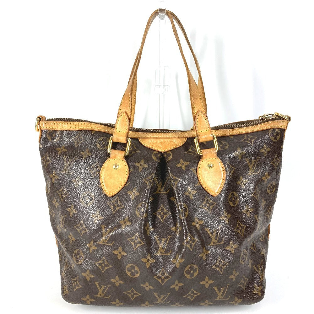 LOUIS VUITTON M40145 Monogram Palermo PM Bag, Handbag/Shoulder Bag, Monogram Canvas, Brown, Unisex