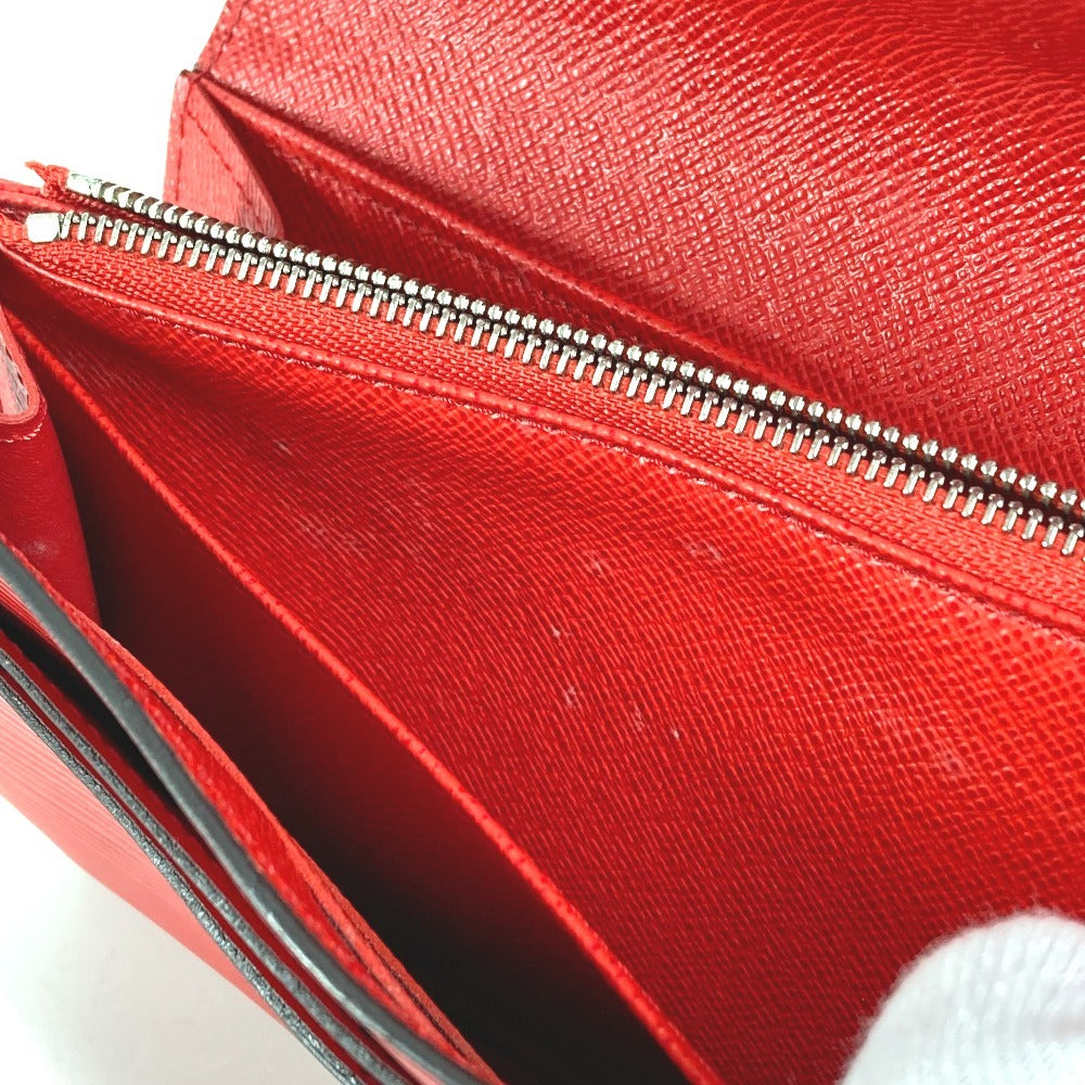 LOUIS VUITTON M60723 Epi Portefeuille Sarah Portefeuille Sarah Long Wallet Flap Long Wallet Epi Leather Unisex Coquelicot Red