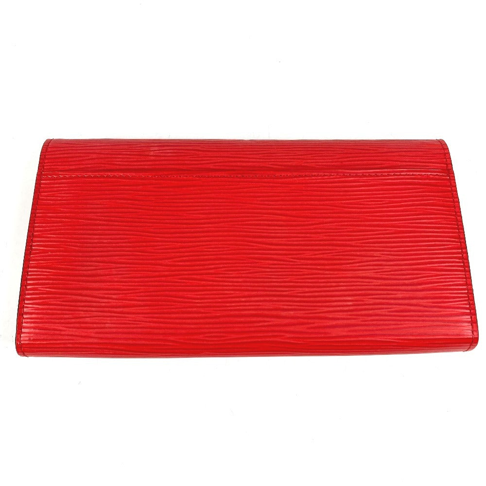 LOUIS VUITTON M60723 Epi Portefeuille Sarah Portefeuille Sarah Long Wallet Flap Long Wallet Epi Leather Unisex Coquelicot Red