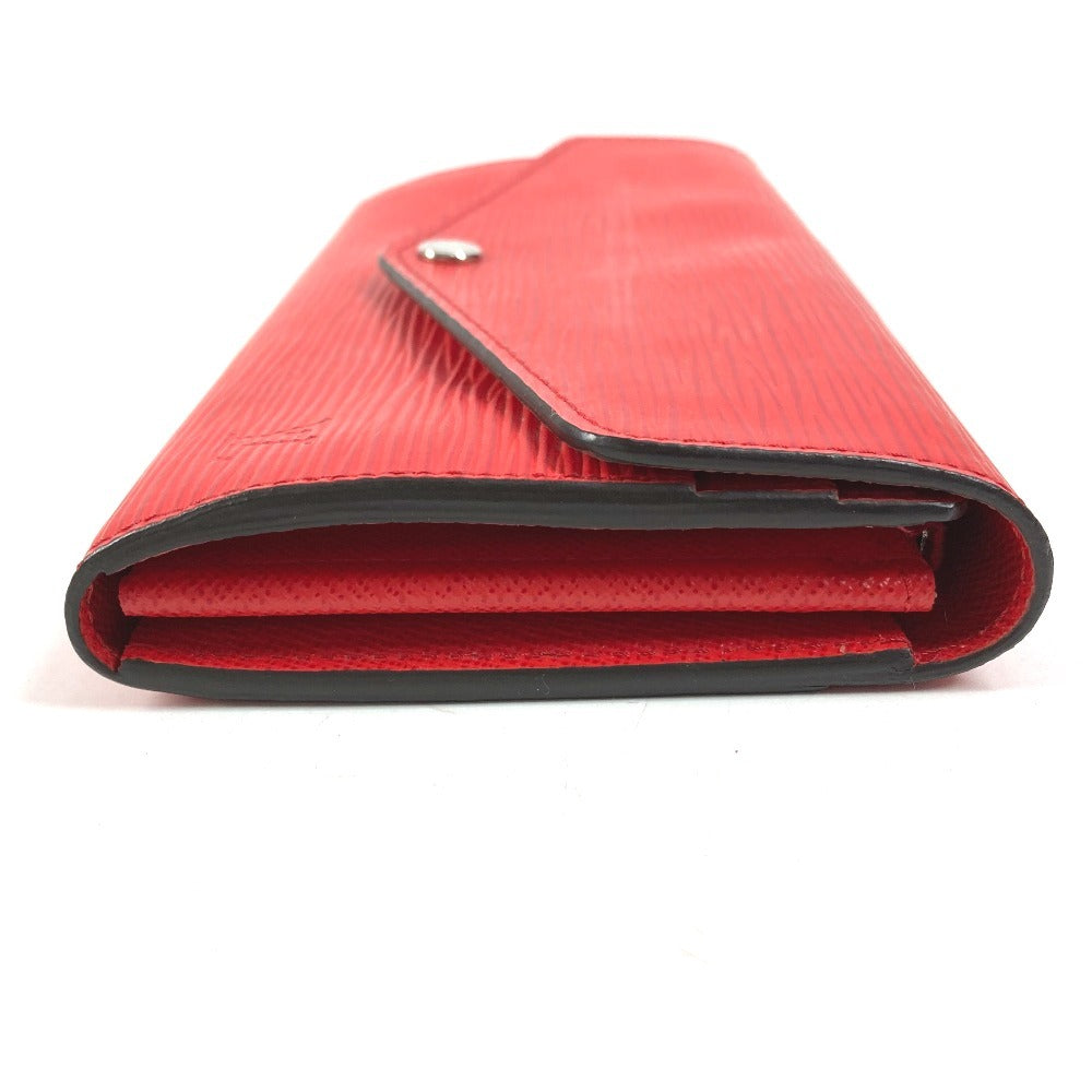 LOUIS VUITTON M60723 Epi Portefeuille Sarah Portefeuille Sarah Long Wallet Flap Long Wallet Epi Leather Unisex Coquelicot Red