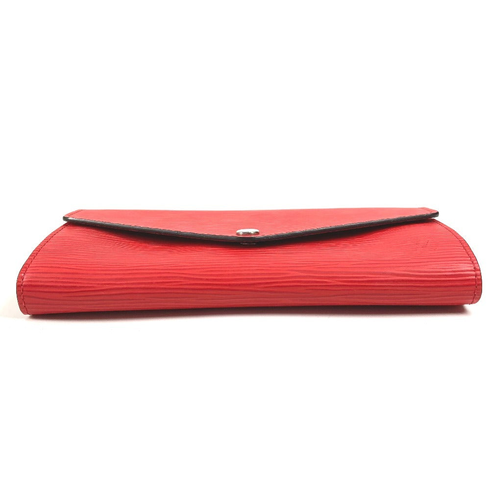 LOUIS VUITTON M60723 Epi Portefeuille Sarah Portefeuille Sarah Long Wallet Flap Long Wallet Epi Leather Unisex Coquelicot Red