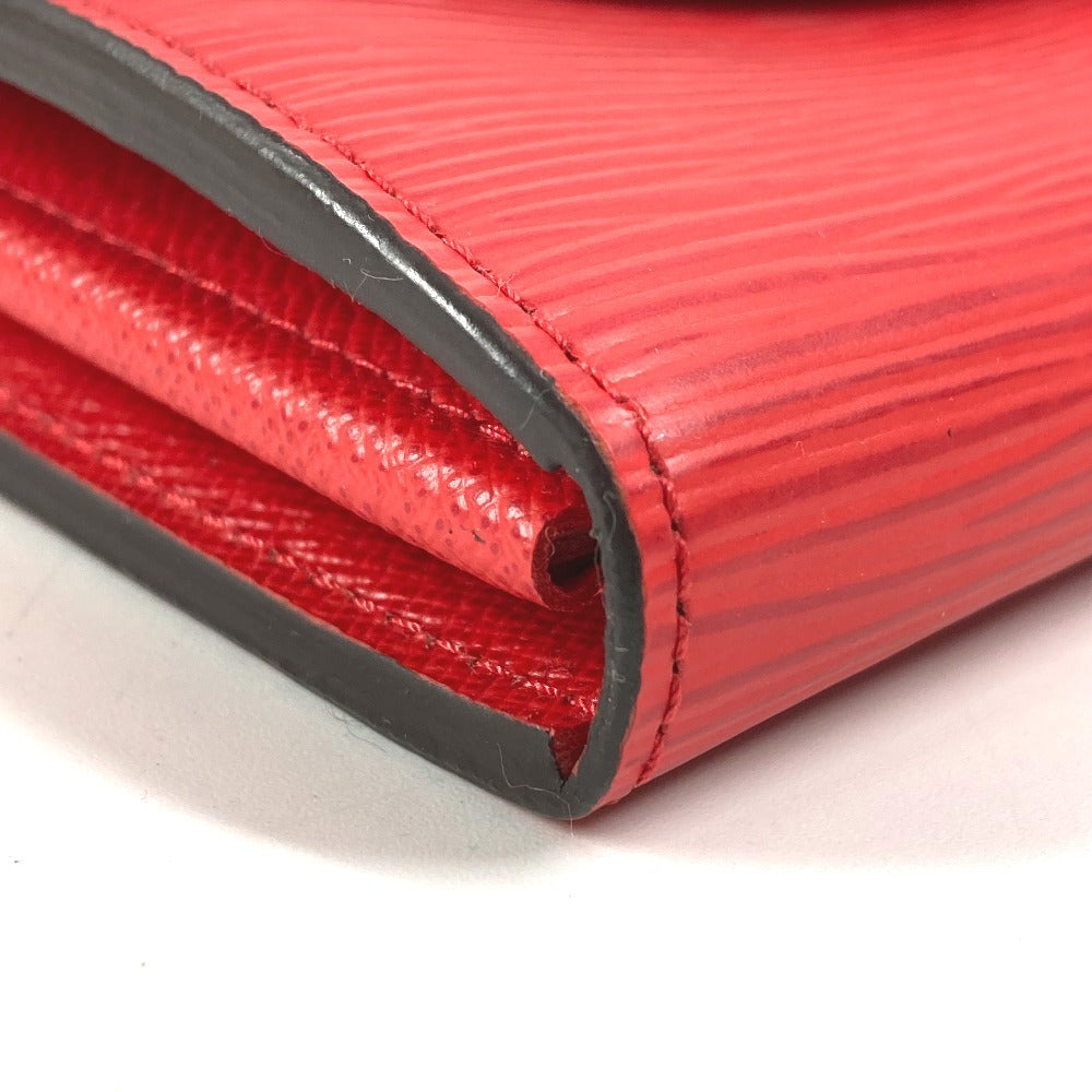 LOUIS VUITTON M60723 Epi Portefeuille Sarah Portefeuille Sarah Long Wallet Flap Long Wallet Epi Leather Unisex Coquelicot Red