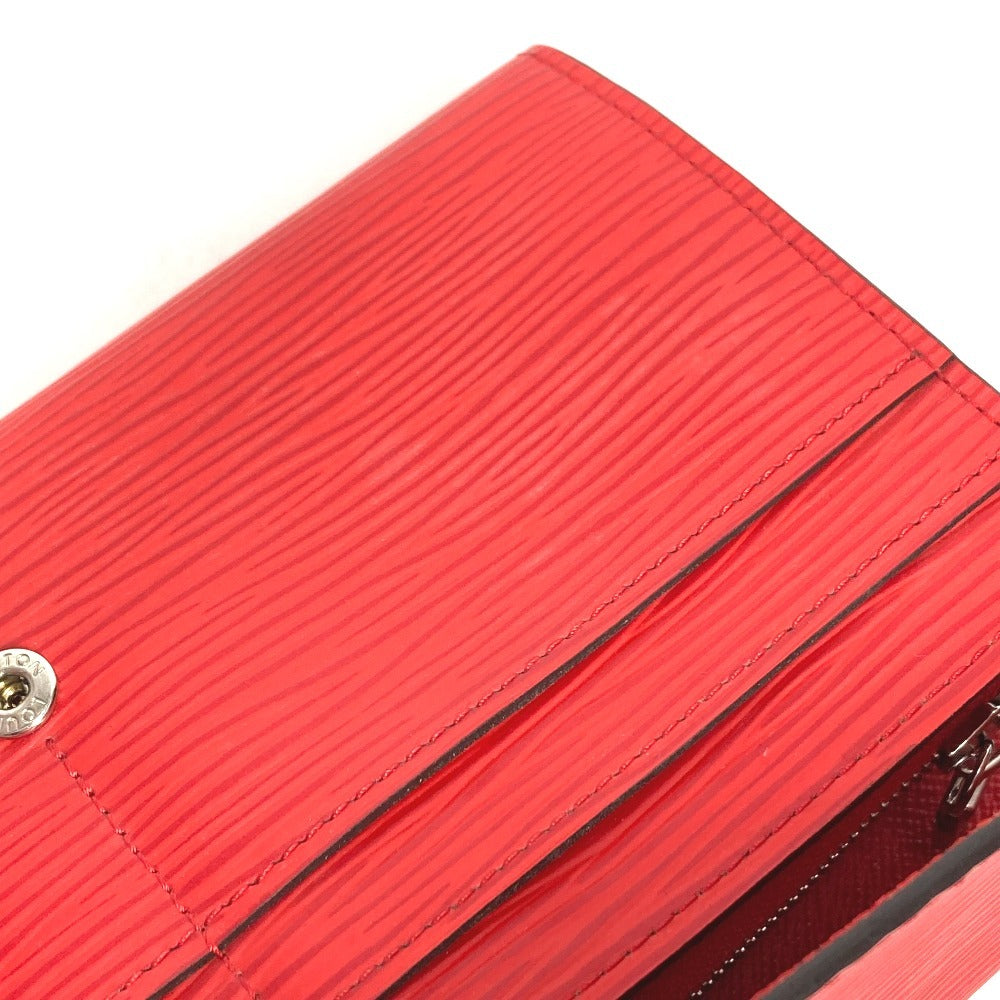 LOUIS VUITTON M60723 Epi Portefeuille Sarah Portefeuille Sarah Long Wallet Flap Long Wallet Epi Leather Unisex Coquelicot Red