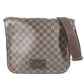 LOUIS VUITTON N51211 Damier Brooklyn MM Crossbody Flap Messenger Bag/Shoulder Bag in Damier Canvas, Unisex, Ebene Brown