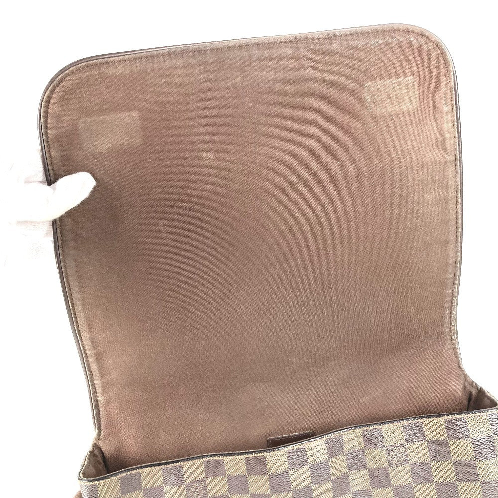 LOUIS VUITTON N51211 Damier Brooklyn MM Crossbody Flap Messenger Bag/Shoulder Bag in Damier Canvas, Unisex, Ebene Brown
