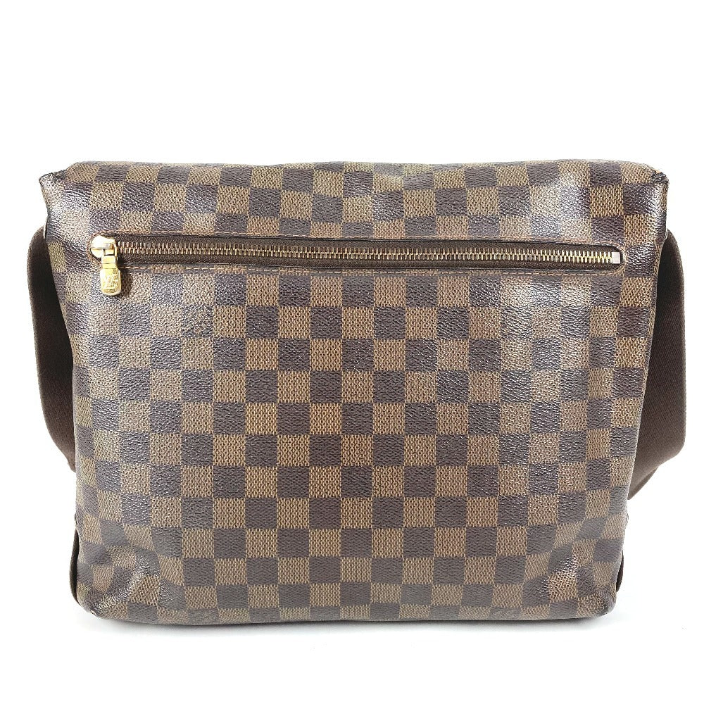 LOUIS VUITTON N51211 Damier Brooklyn MM Crossbody Flap Messenger Bag/Shoulder Bag in Damier Canvas, Unisex, Ebene Brown