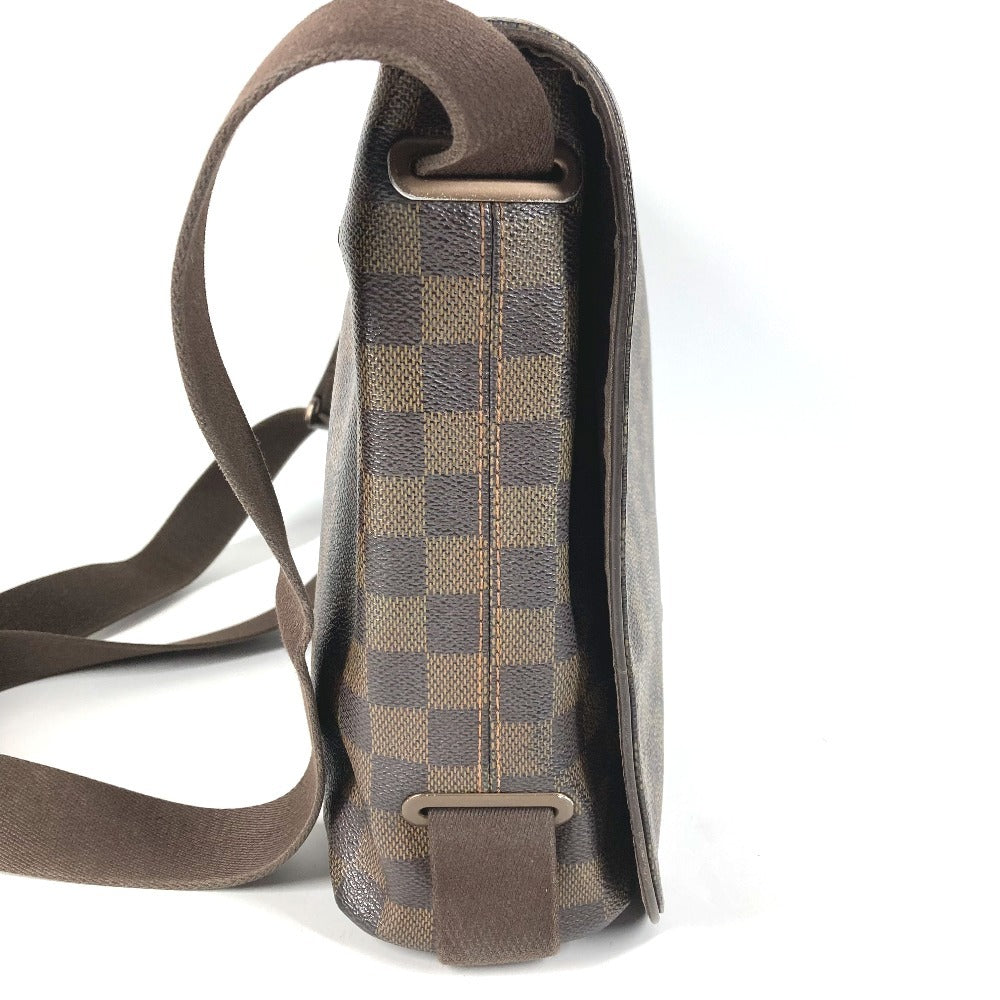 LOUIS VUITTON N51211 Damier Brooklyn MM Crossbody Flap Messenger Bag/Shoulder Bag in Damier Canvas, Unisex, Ebene Brown