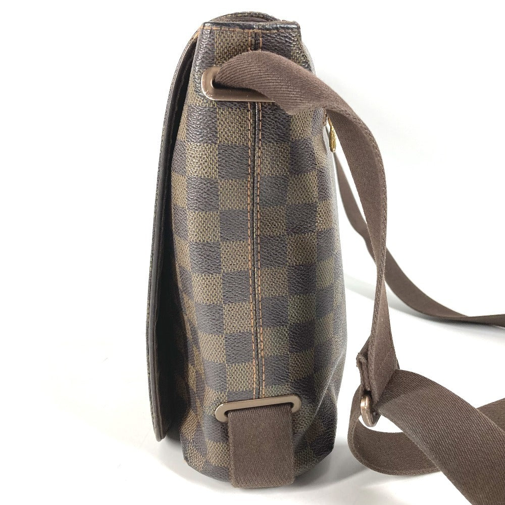 LOUIS VUITTON N51211 Damier Brooklyn MM Crossbody Flap Messenger Bag/Shoulder Bag in Damier Canvas, Unisex, Ebene Brown