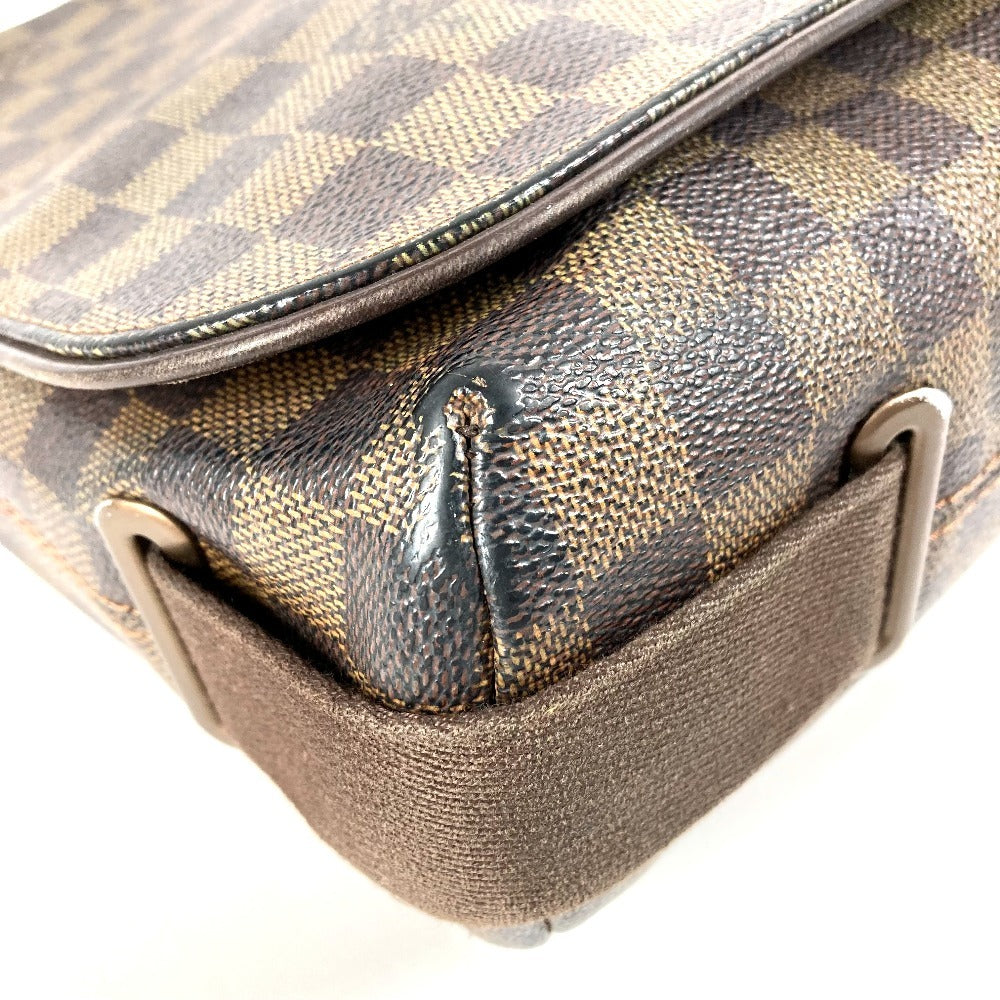 LOUIS VUITTON N51211 Damier Brooklyn MM Crossbody Flap Messenger Bag/Shoulder Bag in Damier Canvas, Unisex, Ebene Brown