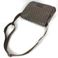 LOUIS VUITTON N51211 Damier Brooklyn MM Crossbody Flap Messenger Bag/Shoulder Bag in Damier Canvas, Unisex, Ebene Brown