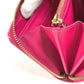 LOUIS VUITTON M90019 イカットフラワー 花 ジッピーウォレット ロングウォレット ラウンドファスナー 長財布 パテントレザー レディース ピンク